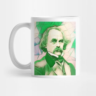 Nathaniel Hawthorne Green Portrait | Nathaniel Hawthorne Artwork 6 Mug